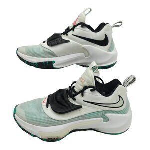 Nike Zoom Freak 3 Mens Sz 7.5 White Black Clear Emerald Green Giannis DA0694-101